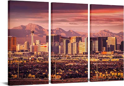 Las Vegas Wall Art On Canvas