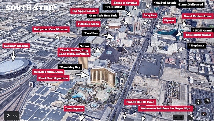 Las Vegas Strip Map Top Attractions And Things To Do In 2024